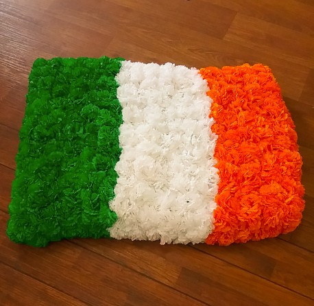 Irish silk flag