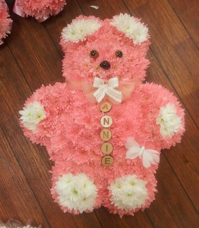 Baby pink teddy bear