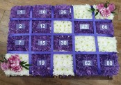 Purple bingo card
