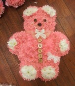 Baby pink teddy bear