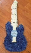 Blue electric guitar
